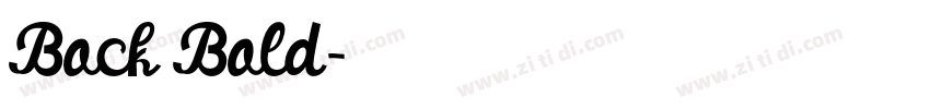 Bock Bold字体转换